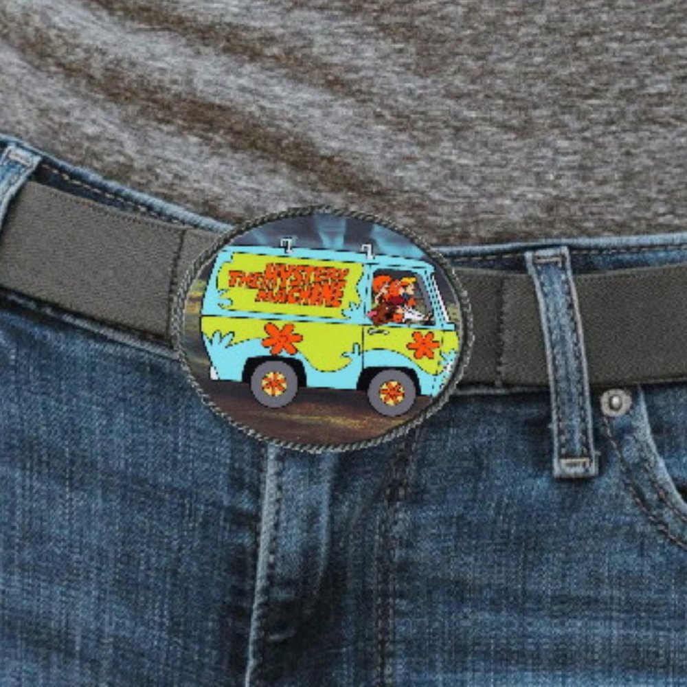 Unisex Scooby-Doo The Mystery Machine Belt Buckle Pewter Metal Limited Edition
